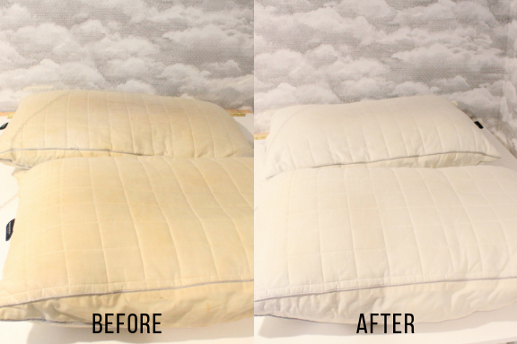 Before and After of Pillows