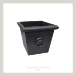 Large Black Planter