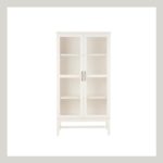 White Bookcase with Glass Doors Click to shop