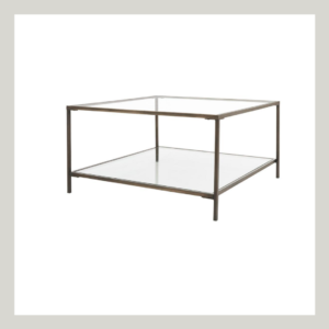 glass coffee table square