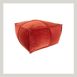 Red Velvet Pouf
