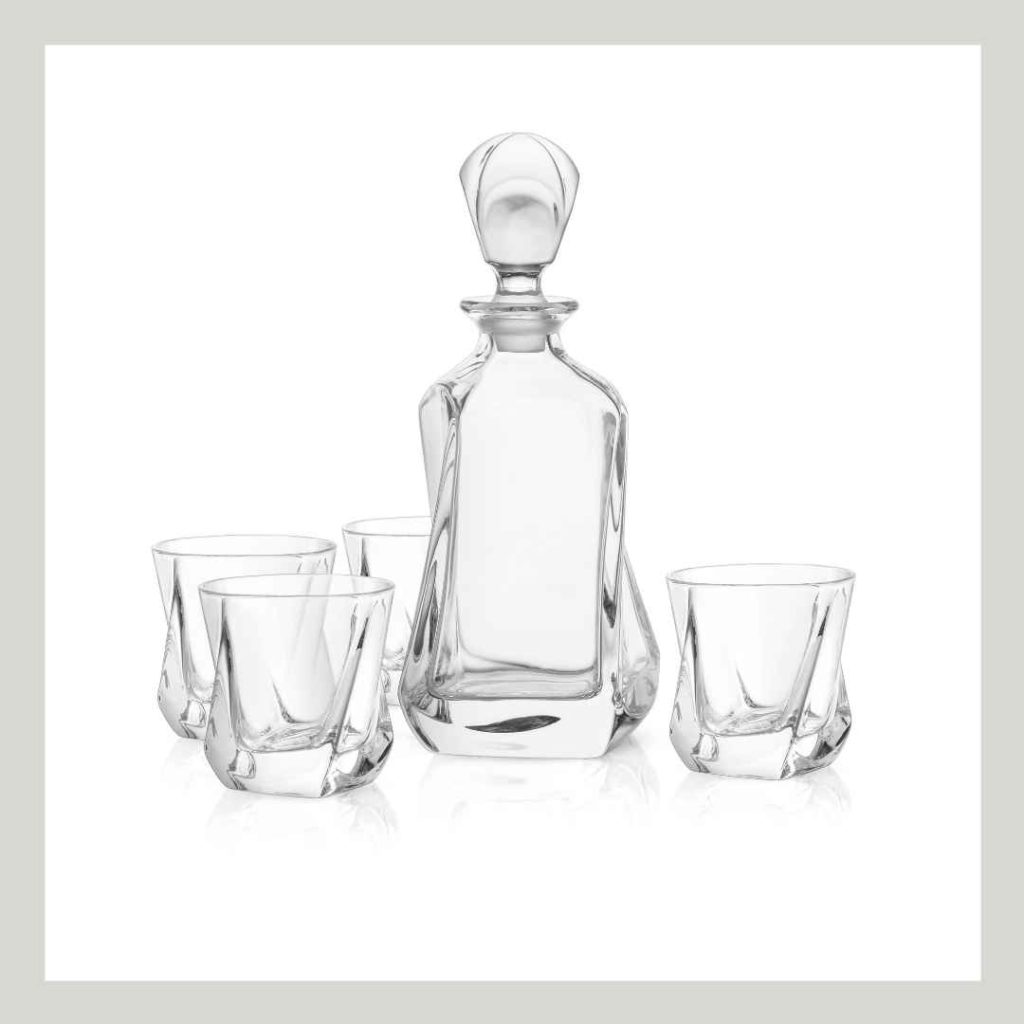 Whiskey Decanter Glass Set