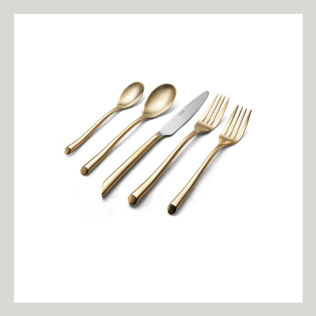 Brushed Gold Flatware