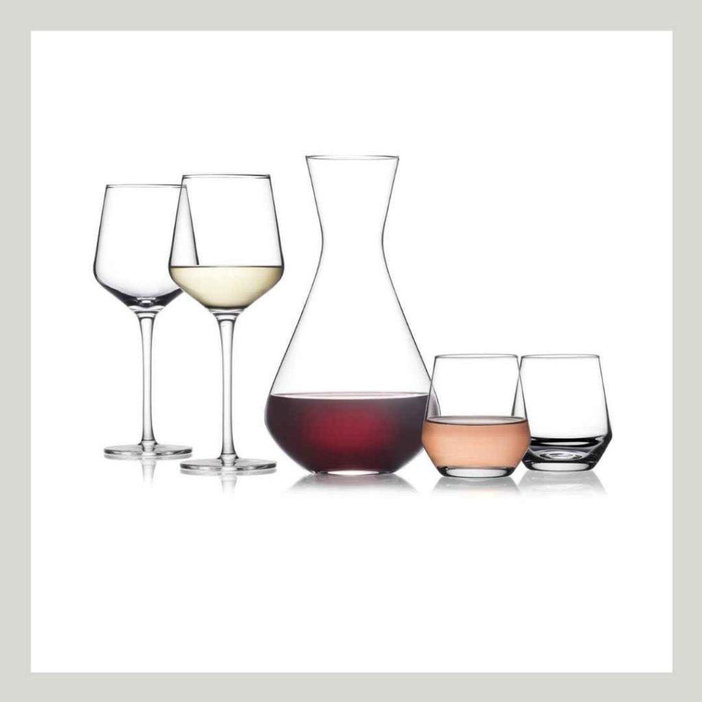 Wine Glass Set with Decanter
