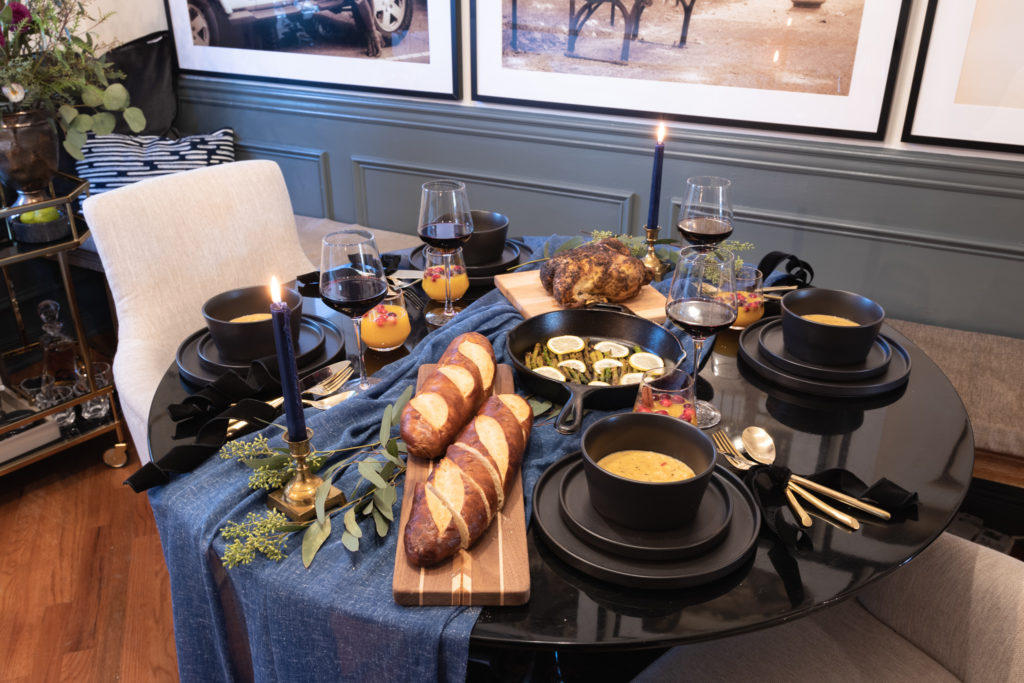 Buffet Table Setting_ Family Style Thanksgiving from The Home Depot on Rashida Banks Blog