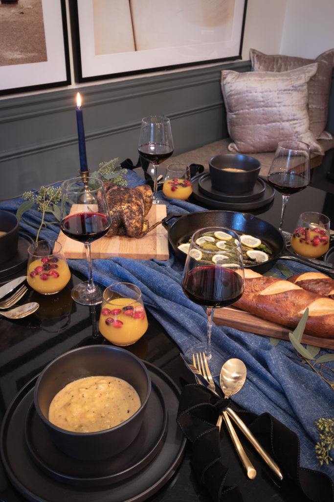 Buffet Table Setting_ Family Style Thanksgiving from The Home Depot on Rashida Banks Blog