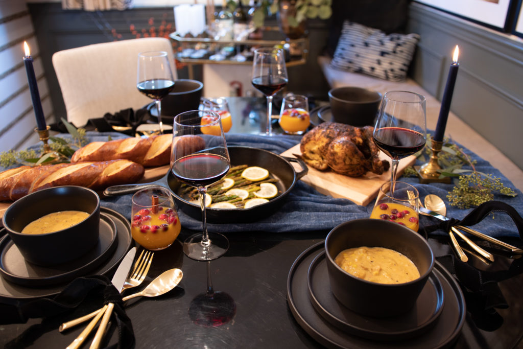 Buffet Table Setting_ Family Style Thanksgiving from The Home Depot on Rashida Banks Blog