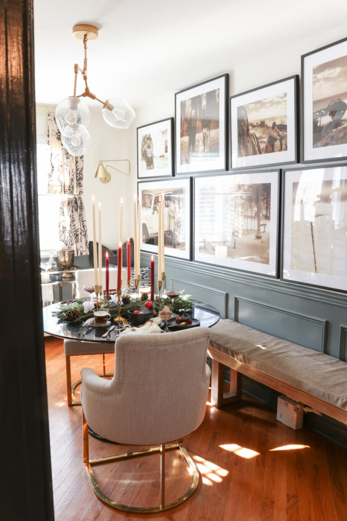 2020 Christmas Holiday Table Setting for 2
